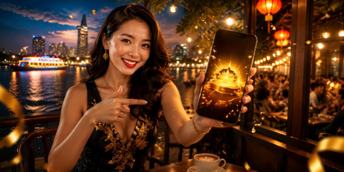 Người chơi VIP tại Sài Gòn nhận thưởng bonus qua điện thoại ở quán cà phê